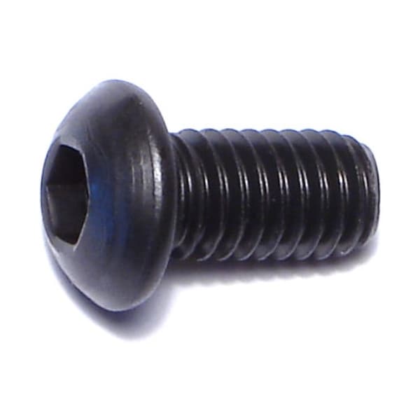 Midwest Fastener M6-1.00 Socket Head Cap Screw, Button, Black Oxide Steel, 12 mm Length, 10 PK 75968 - main